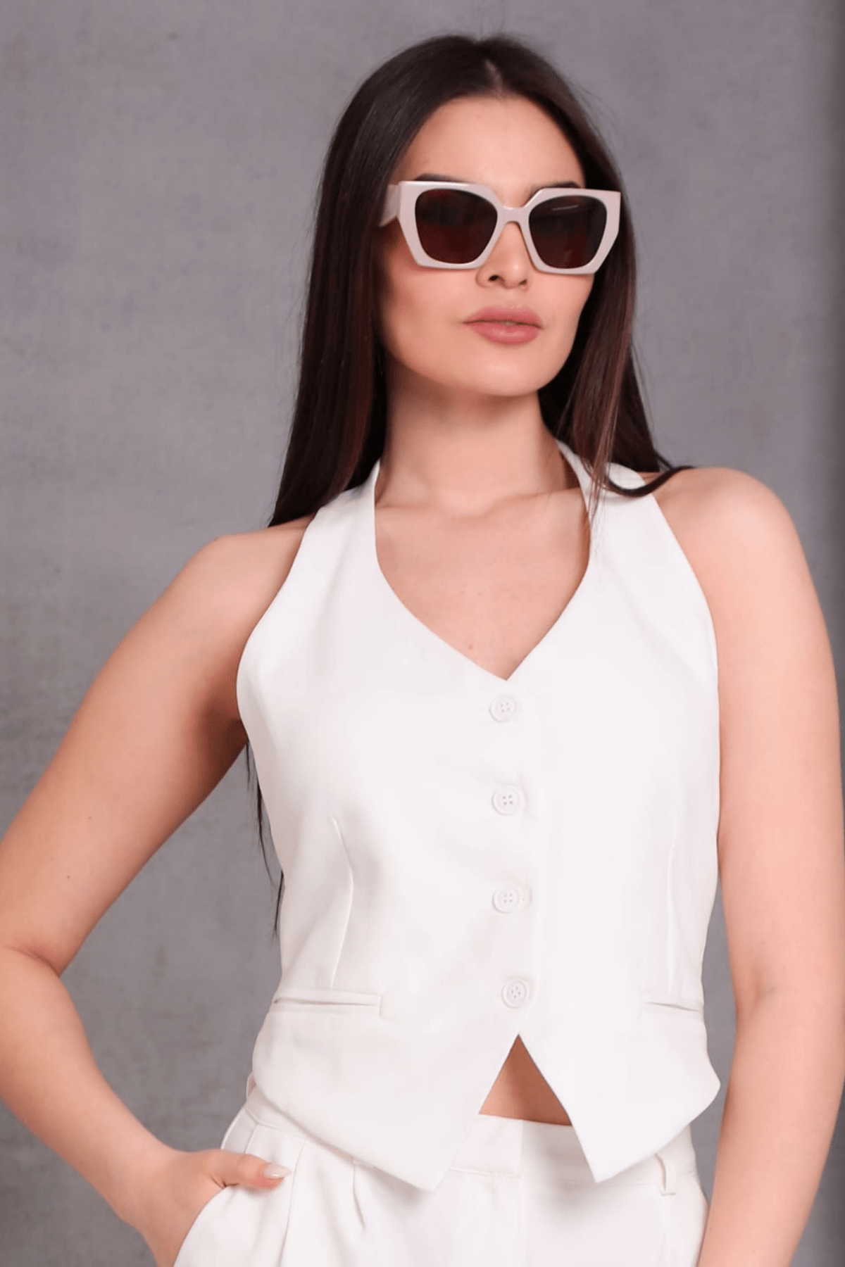 HALTER YAKA YELEK 1008-BYZ
