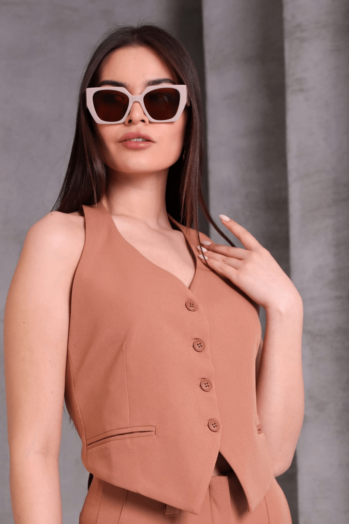 HALTER YAKA YELEK 1008-KHV