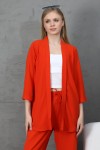 AYROBİN TURUNCU CEKET PANTOLON TAKIM