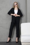 Ayrobin kumaştan kimono model ceket pantolon takım  S-M-L-XL