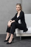Ayrobin kumaştan kimono model ceket pantolon takım  S-M-L-XL