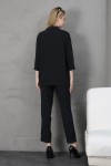 Ayrobin kumaştan kimono model ceket pantolon takım  S-M-L-XL