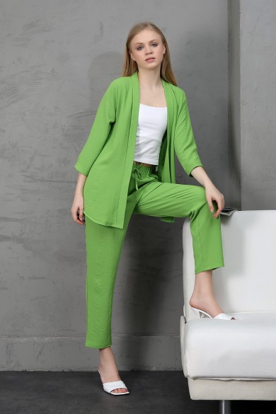 AYROBİN YEŞİL CEKET PANTOLON TAKIM