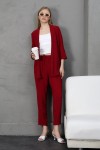 Ayrobin kumaştan kimono model ceket pantolon takım S-M-L-XL Ayrobin kumaştan kimono model ceket pantolon takım S-M-L-XL