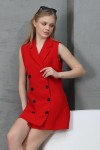 KURUVAZE KAPAMA SIFIR KOL CEKET ELBİSE SS-MM-L